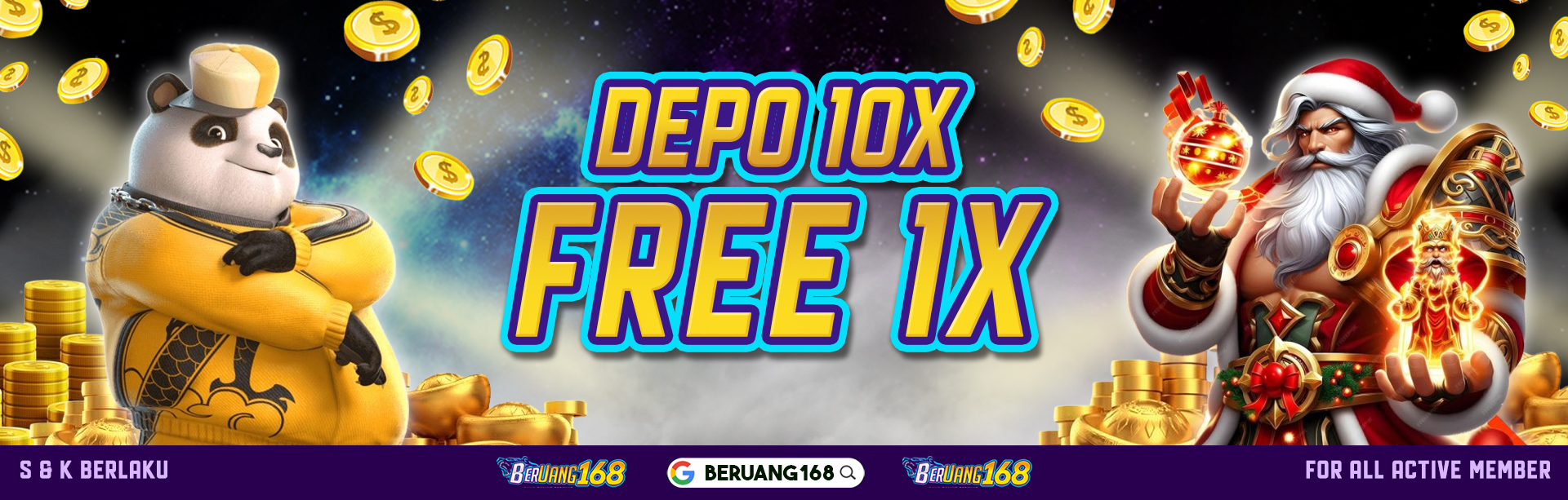 BONUS FREE DEPOSIT  SETIAP HARI 1X SETIAP 10X 