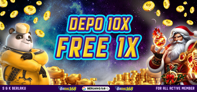 BONUS FREE DEPOSIT  SETIAP HARI 1X SETIAP 10X 